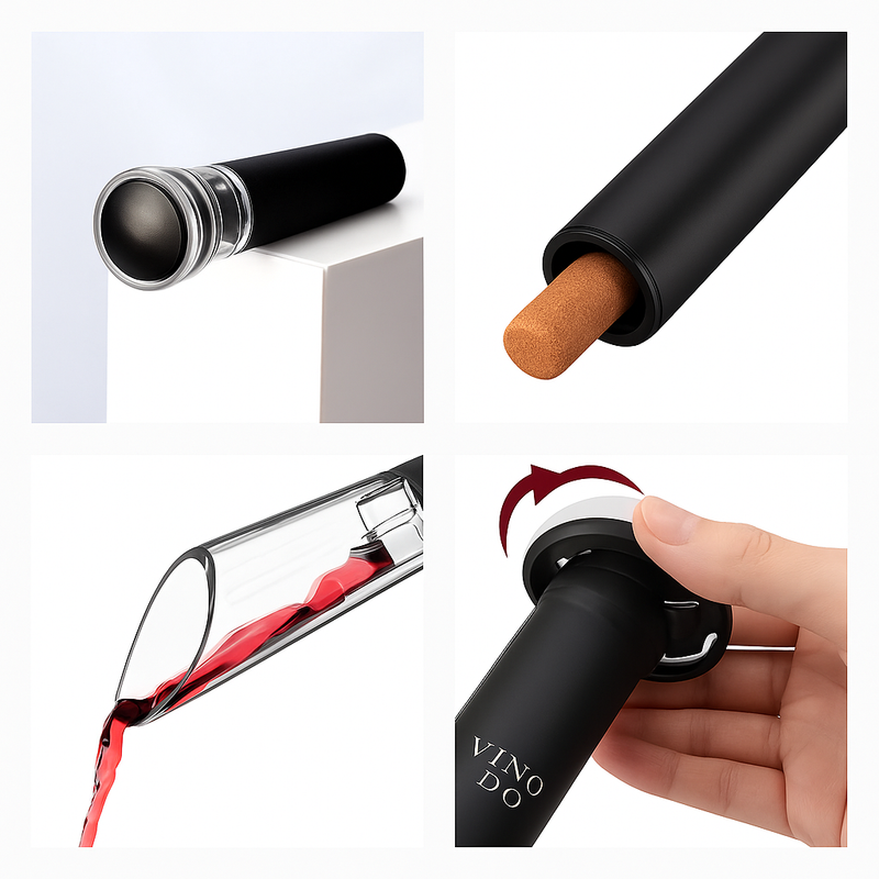 Conjunto Abridor Elétrico de Vinho