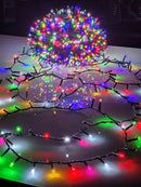 PISCA FESTÃO 1600 LEDS 50 METROS COLORIDO COM STROBO COLORIDO BIVOLT USO INTERNO E EXTERNO - PRÉ VENDA