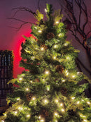 ÁRVORE REALISTA PINHEIRO CONSTELAÇÃO 400 LEDS WARM 1241 GALHOS 2,10CM MODELO CLICK BIVOLT