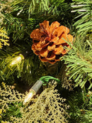 ÁRVORE REALISTA PINHEIRO CONSTELAÇÃO 400 LEDS WARM 1241 GALHOS 2,10CM MODELO CLICK BIVOLT