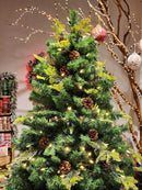 ÁRVORE REALISTA PINHEIRO CONSTELAÇÃO 400 LEDS WARM 1241 GALHOS 2,10CM MODELO CLICK BIVOLT