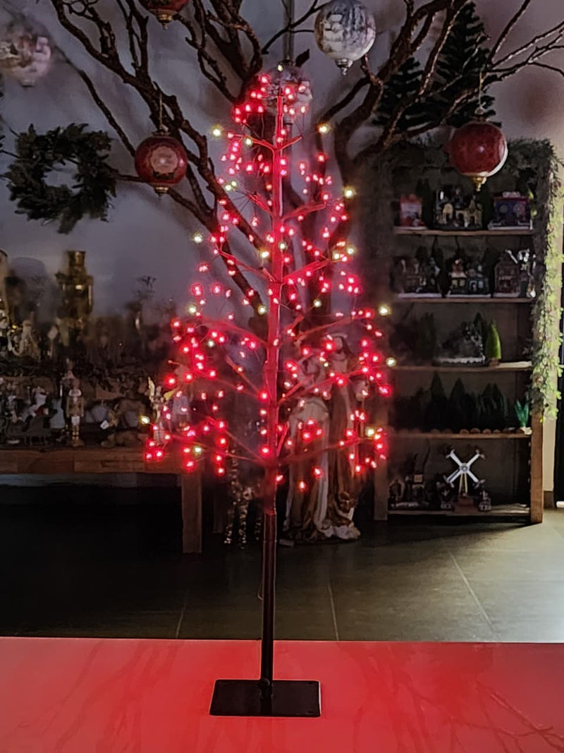 ÁRVORE FIO DE FADA COM 248 LEDS 100CM VERMELHA BIVOLT