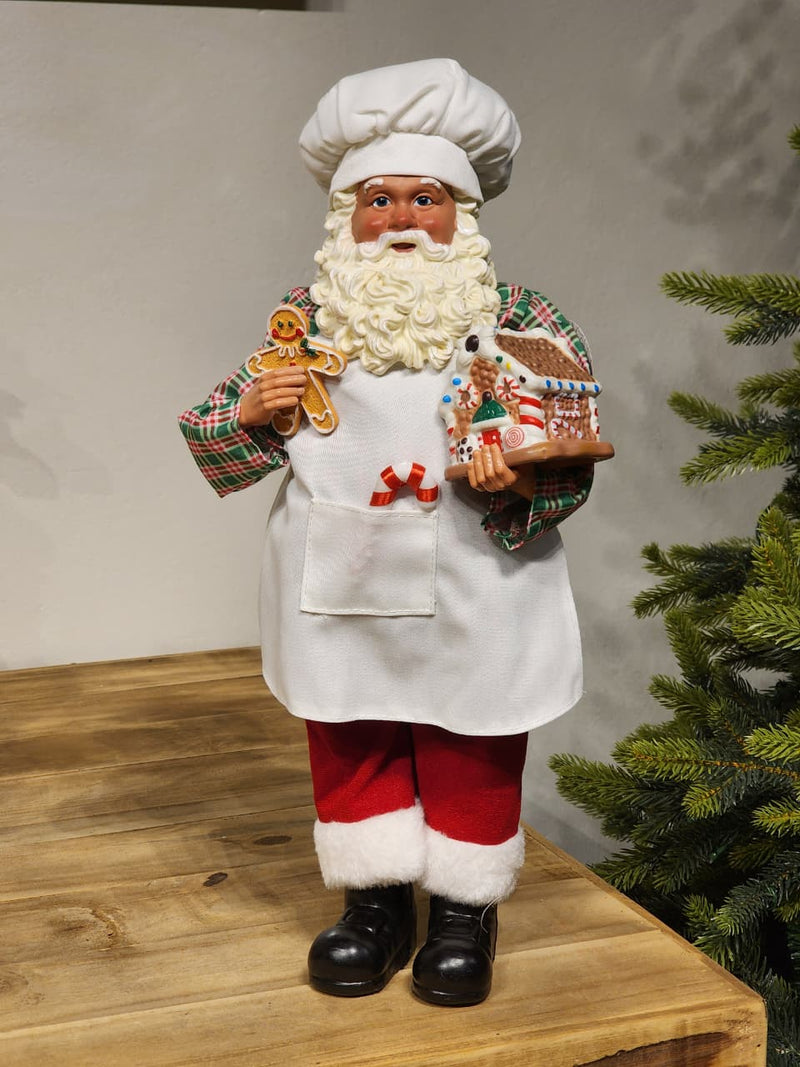 PAPAI NOEL COLECIONÁVEL CONFEITEIRO 46CM