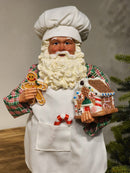 PAPAI NOEL COLECIONÁVEL CONFEITEIRO 46CM