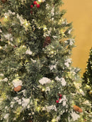 ÁRVORE PINHEIRO NEVADO REALISTA NORUEGA 1077 GALHOS COM 350 LEDS WARM 2,10CM