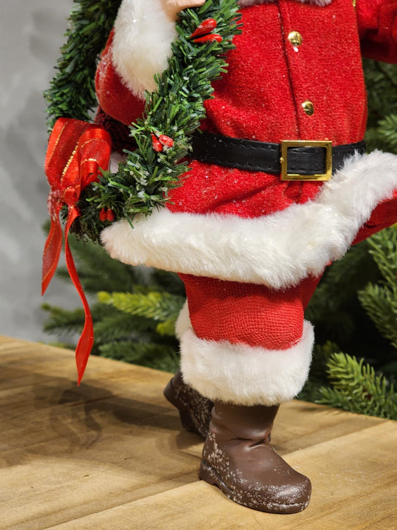 PAPAI NOEL COM LANTERNA COLEÇÃO KURT S. ADLER 27CM